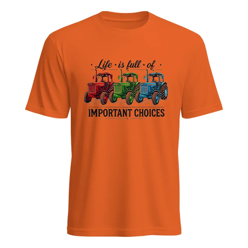 Life Is Full Of Important Choices 6 - Unisex Heavy Cotton Tee