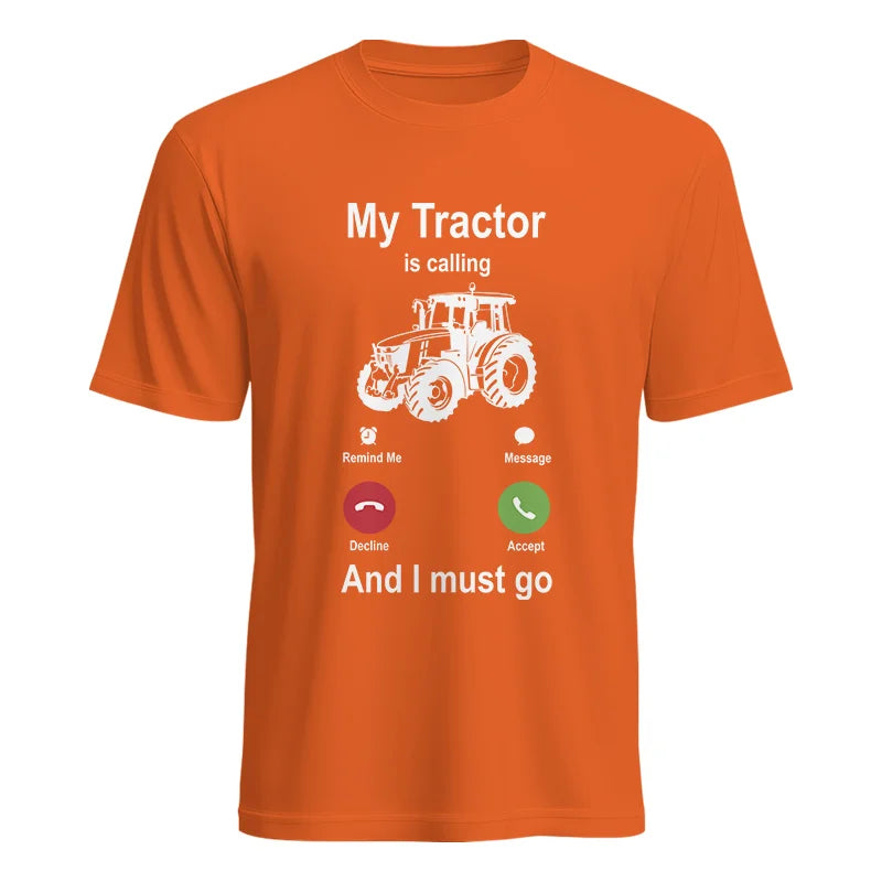 My Tractor Is Calling - Unisex Heavy Cotton Tee