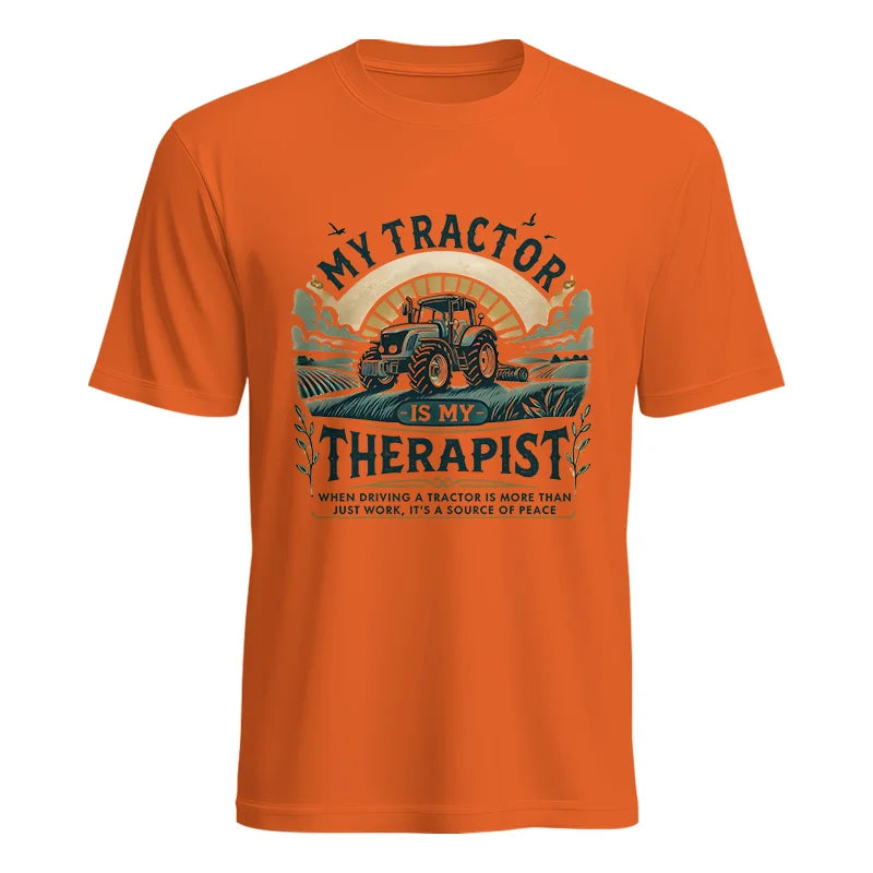 My Tractor Is My Therapist - Unisex Heavy Cotton Tee