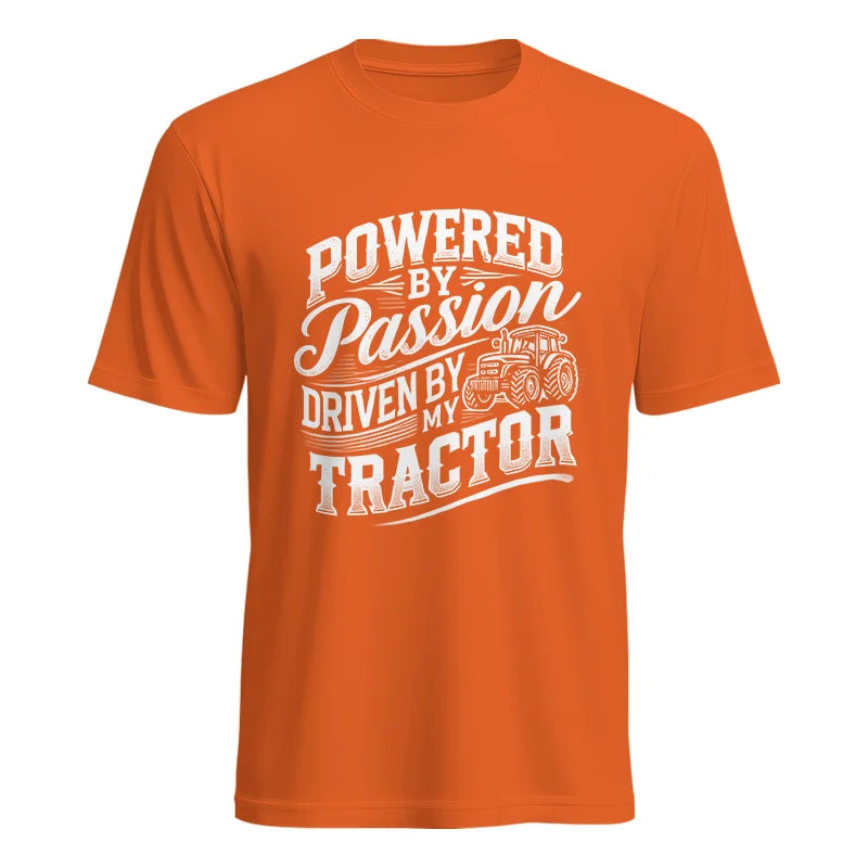 Image of Powered By Passion Driven By My Tractor 2 - Unisex Heavy Cotton Tee