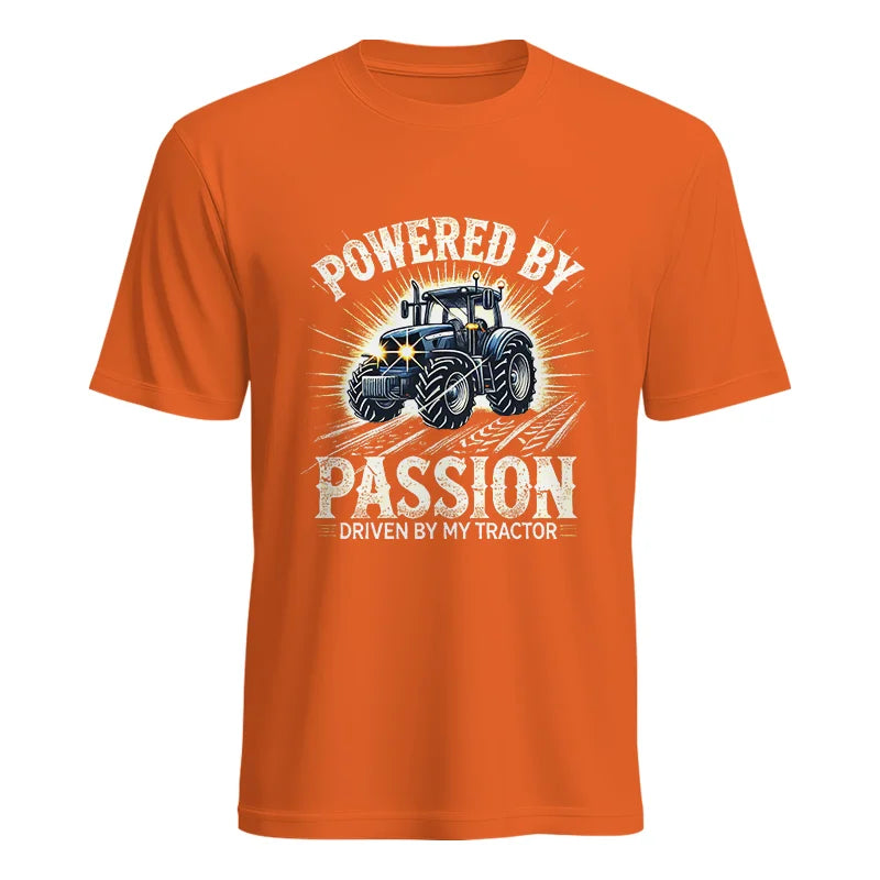 Powered By Passion Driven By My Tractor - Unisex Heavy Cotton Tee