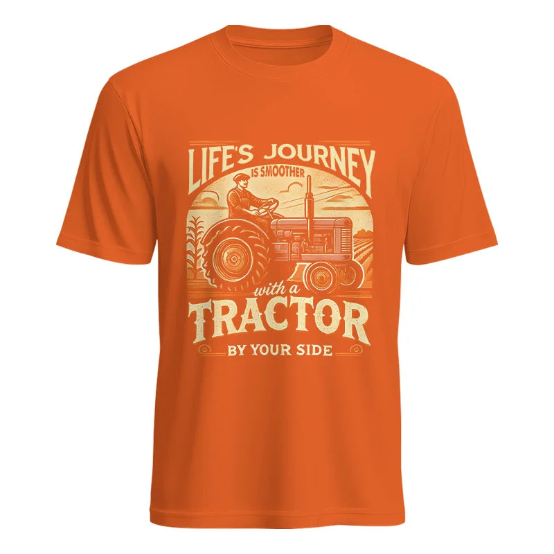 Smoother With A Tractor By Your Side - Unisex Heavy Cotton Tee