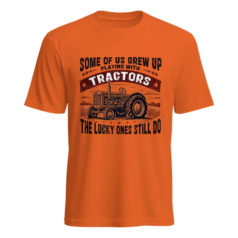 Image of Some Of Us Grew Up Playing With Tractors 2 - Unisex Heavy Cotton Tee