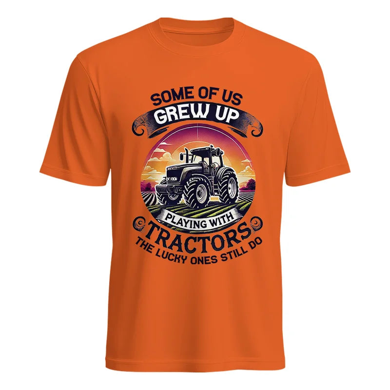 Some Of Us Grew Up Playing With Tractors 4 - Unisex Heavy Cotton Tee