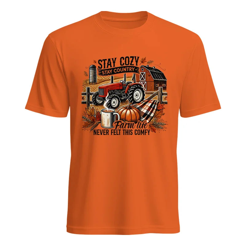 Image of Stay Cozy_Stay Country_Farm Life Never Felt This Comfy - Unisex Heavy Cotton Tee