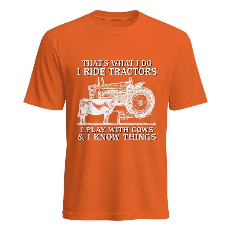 Image of That's What I Do I Ride Tractors - Unisex Heavy Cotton Tee