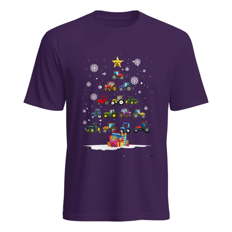 Image of Christmas Tractor Tree - Unisex Heavy Cotton Tee