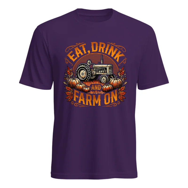 Image of Eat Drink and Farm On 2 - Unisex Heavy Cotton Tee