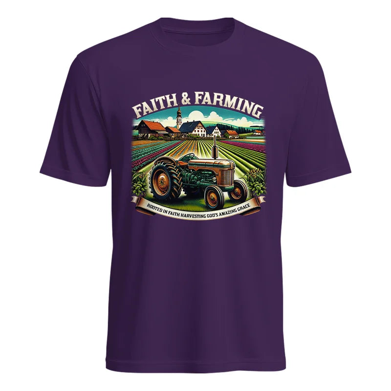 Image of Faith And Farming 4 - Unisex Heavy Cotton Tee