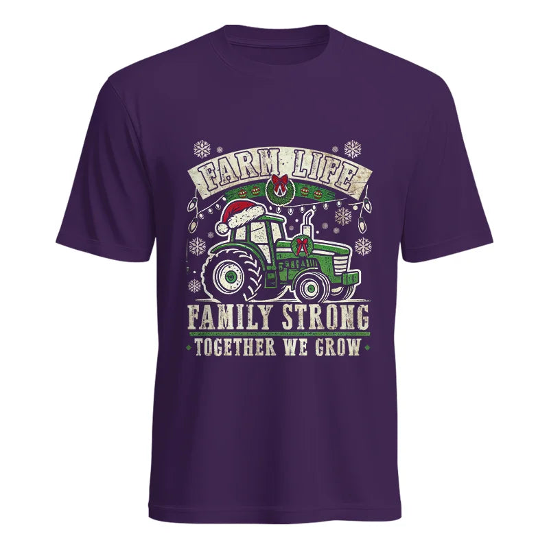 Image of Farm Life Family Strong Together We Grow - Unisex Heavy Cotton Tee