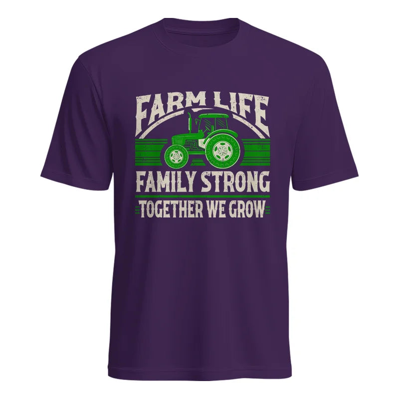 Image of Farm life Family Strong_Together We grow - Unisex Heavy Cotton Tee