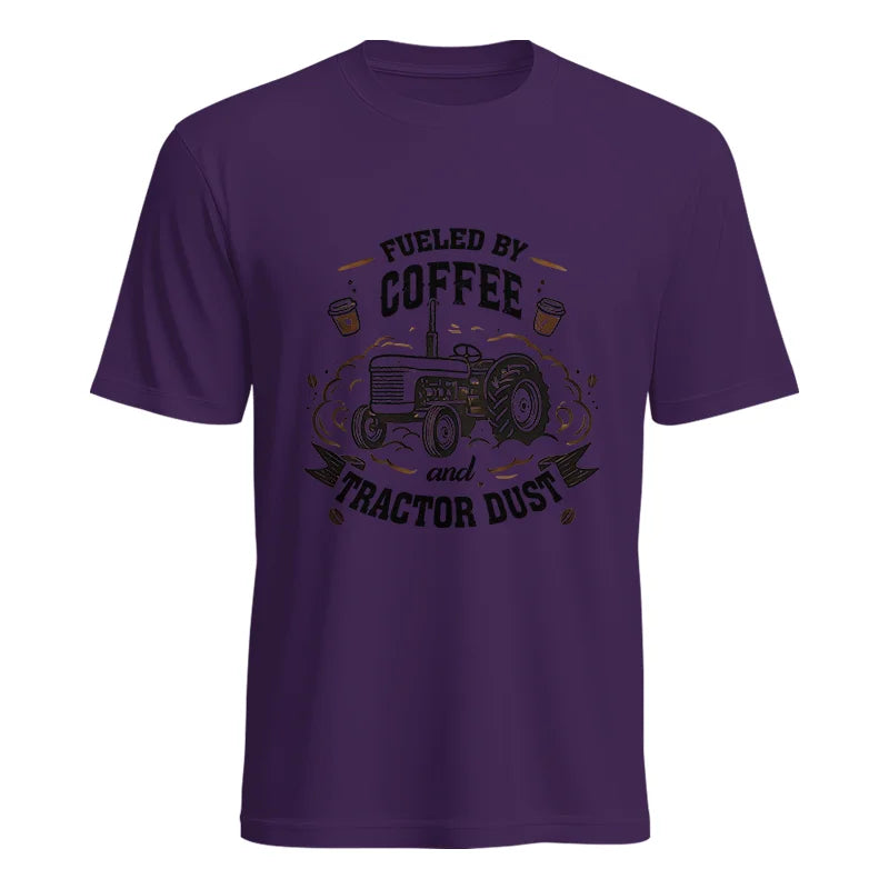 Image of Fueled By Coffee And Tractor Dust - Unisex Heavy Cotton Tee