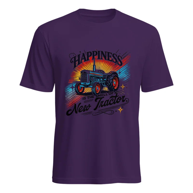 Happiness Is The Smell Of A New Tractor - Unisex Heavy Cotton Tee