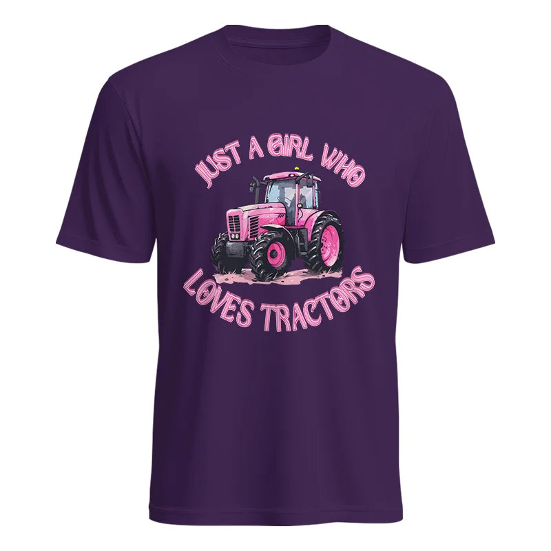 Just A Girl Who Loves Tractors 1 - Unisex Heavy Cotton Tee