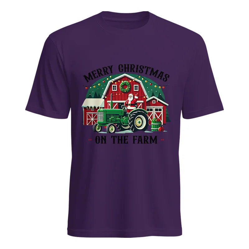 Merry Christmas On The Farm 1 - Unisex Heavy Cotton Tee