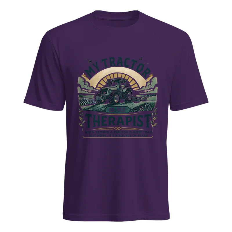 My Tractor Is My Therapist - Unisex Heavy Cotton Tee