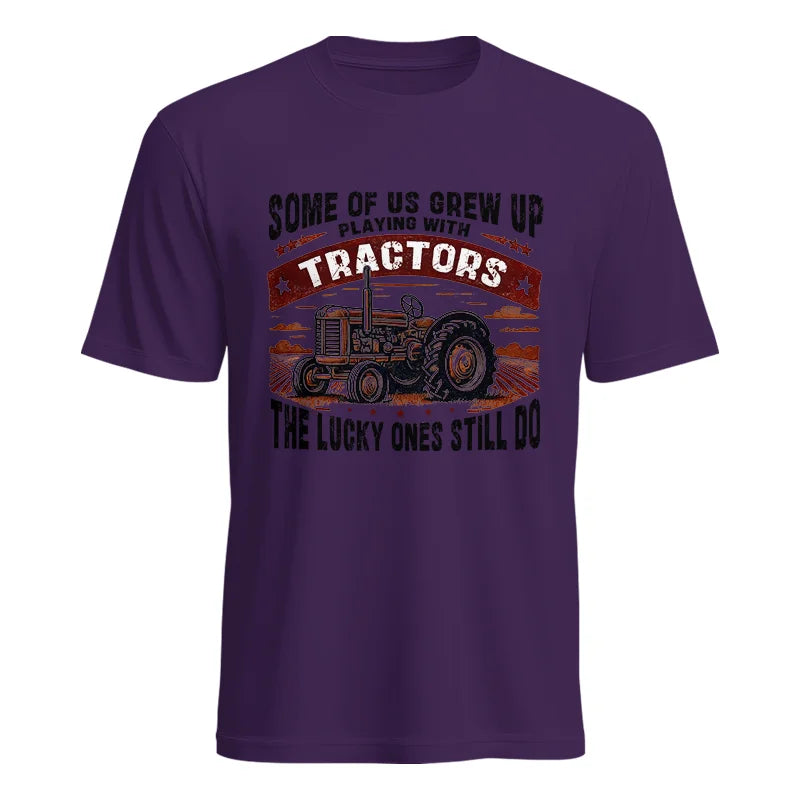 Image of Some Of Us Grew Up Playing With Tractors 2 - Unisex Heavy Cotton Tee