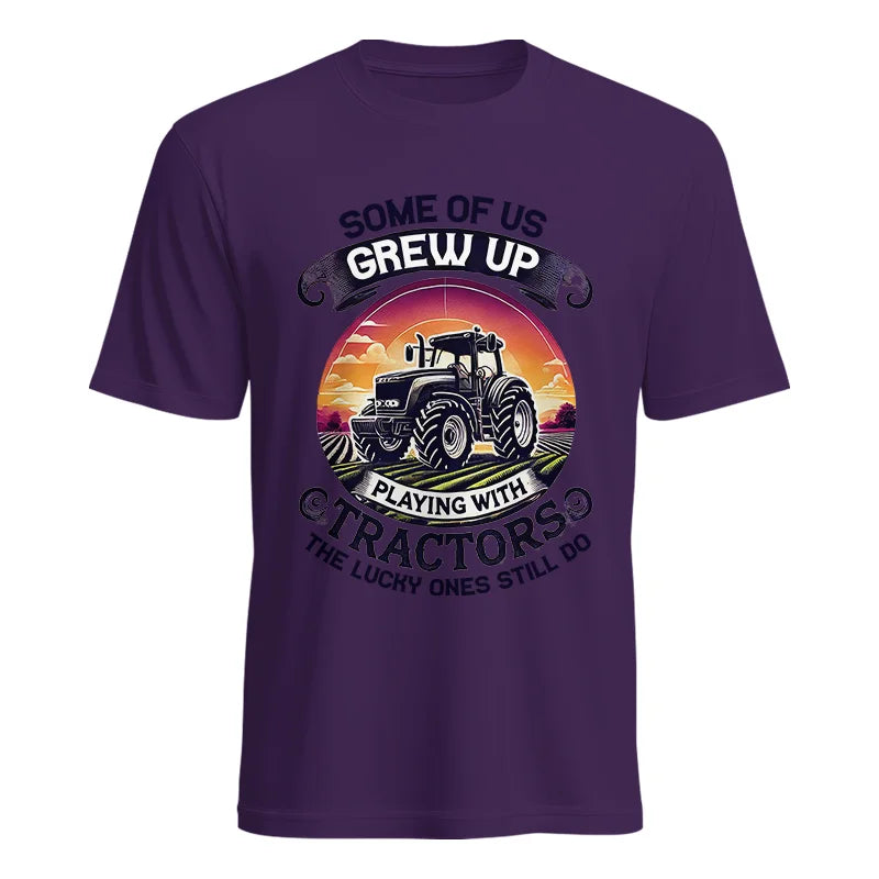 Some Of Us Grew Up Playing With Tractors 4 - Unisex Heavy Cotton Tee