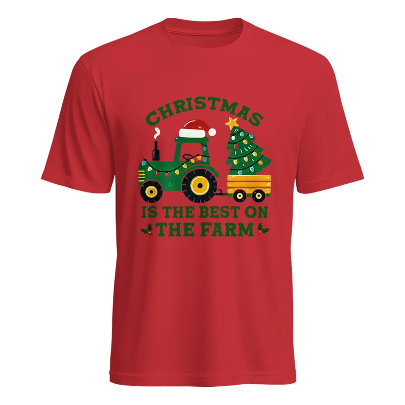 Christmas Is The Best On The Farm - Unisex Heavy Cotton Tee