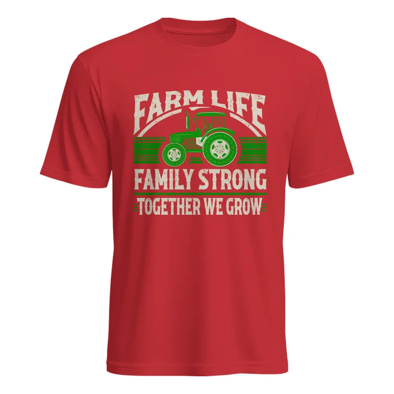 Image of Farm life Family Strong_Together We grow - Unisex Heavy Cotton Tee