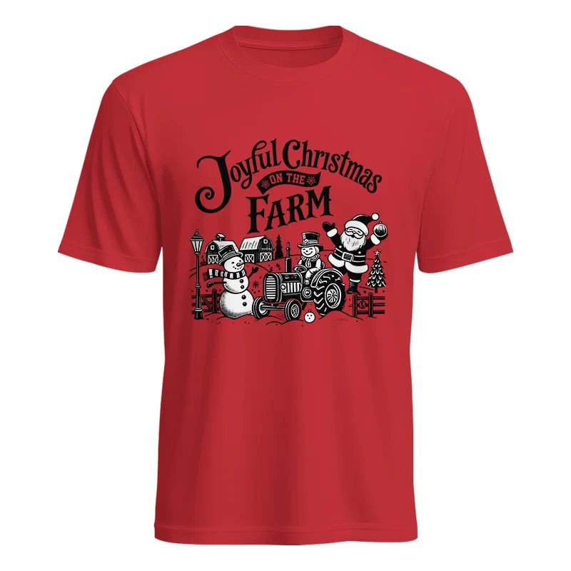 Joyful Christmas On The Farm 1 - Unisex Heavy Cotton Tee