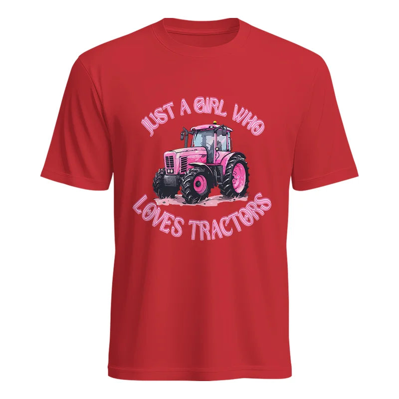 Just A Girl Who Loves Tractors 1 - Unisex Heavy Cotton Tee