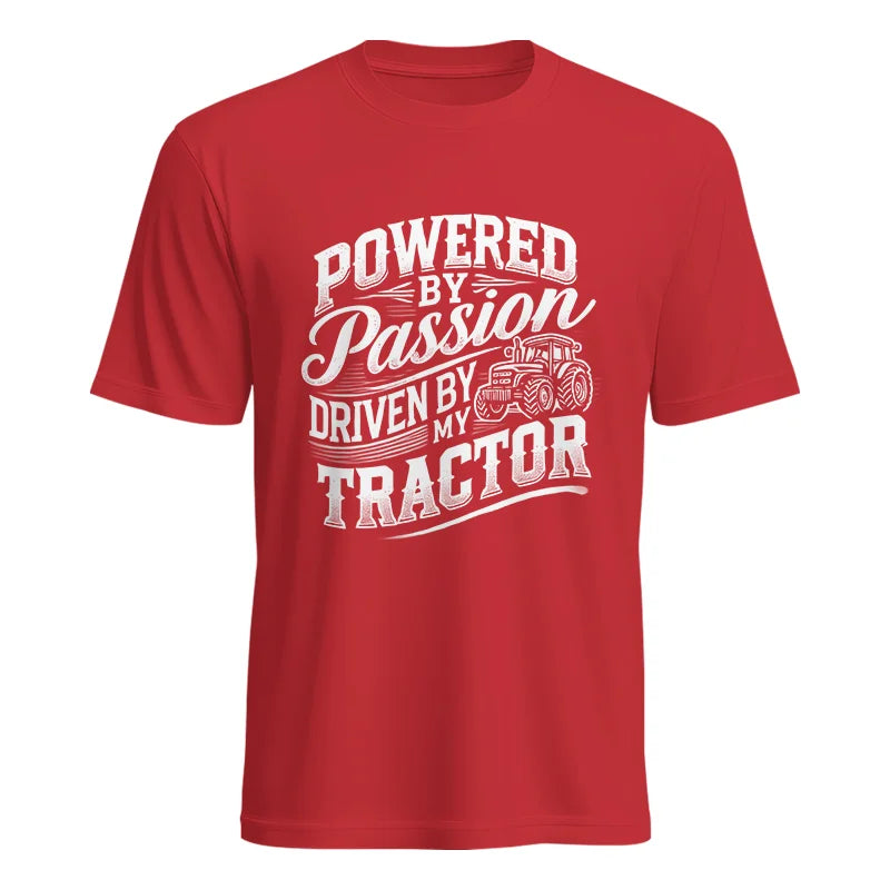 Powered By Passion Driven By My Tractor 2 - Unisex Heavy Cotton Tee