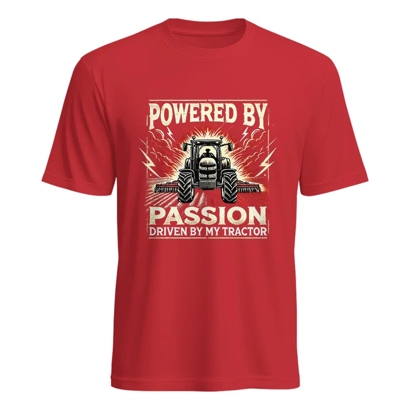 Image of Powered By Passion Driven By My Tractor 4 - Unisex Heavy Cotton Tee