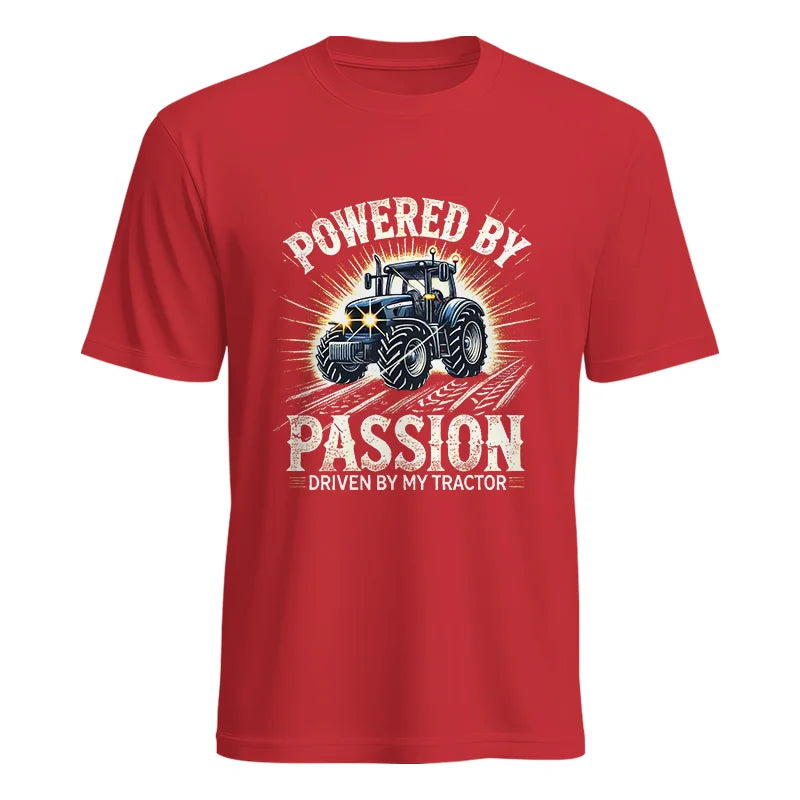 Powered By Passion Driven By My Tractor - Unisex Heavy Cotton Tee