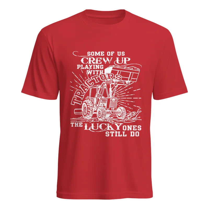 Image of Some Of Us Grew Up Playing With Tractors 1 - Unisex Heavy Cotton Tee