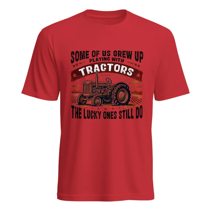 Image of Some Of Us Grew Up Playing With Tractors 2 - Unisex Heavy Cotton Tee