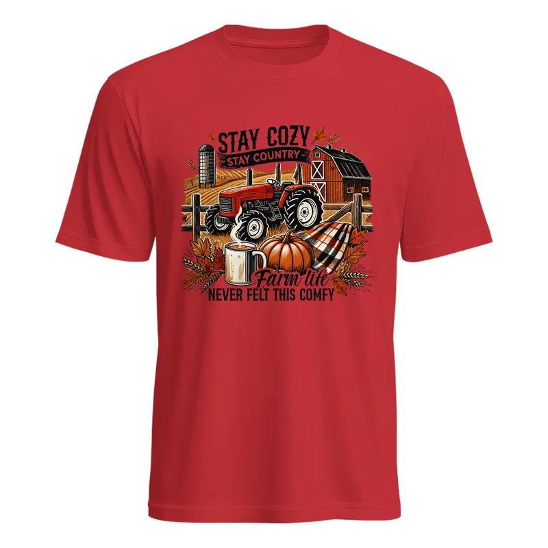 Stay Cozy_Stay Country_Farm Life Never Felt This Comfy - Unisex Heavy Cotton Tee