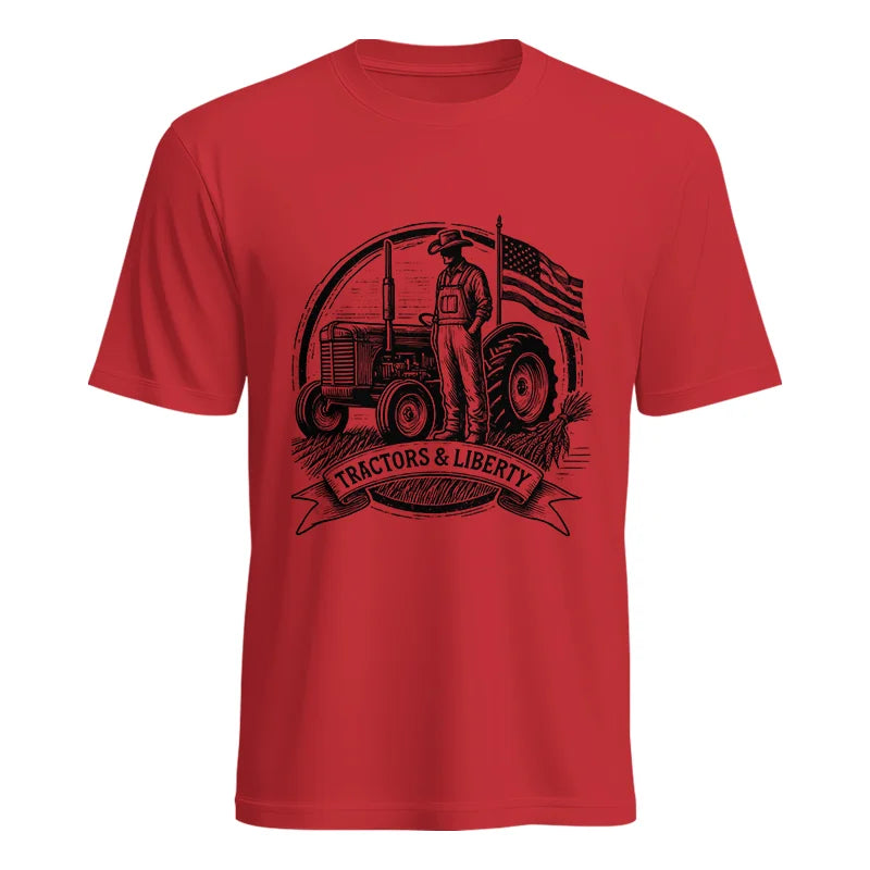 Image of Tractors And Liberty - Unisex Heavy Cotton Tee