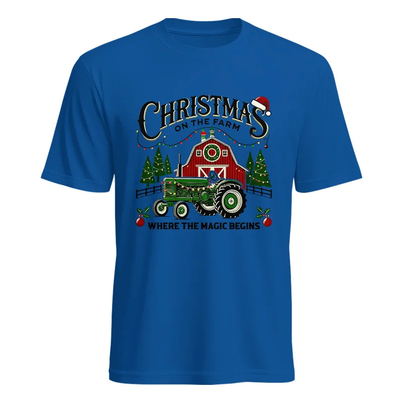 Christmas on the Farm Where the Magic Begins! 5 - Unisex Heavy Cotton Tee