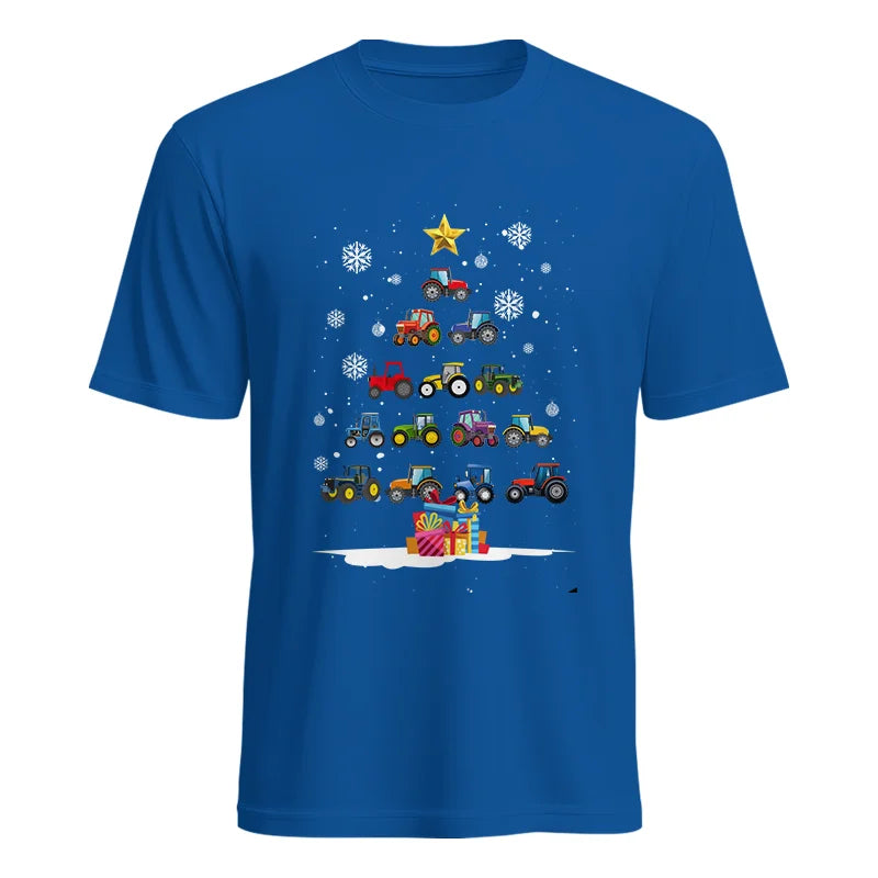 Image of Christmas Tractor Tree - Unisex Heavy Cotton Tee