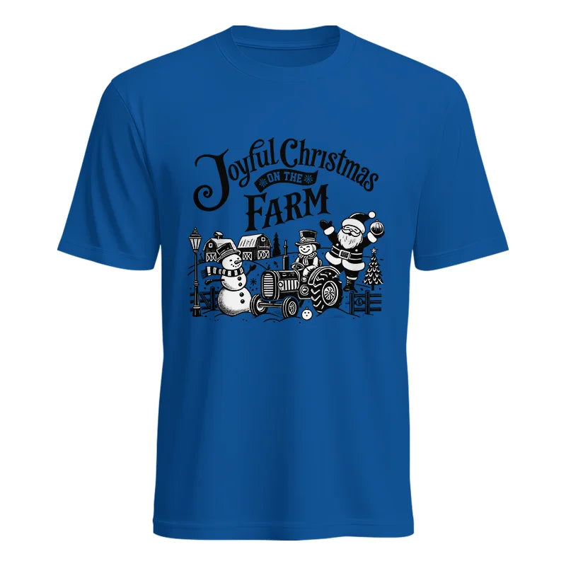 Image of Joyful Christmas On The Farm 1 - Unisex Heavy Cotton Tee