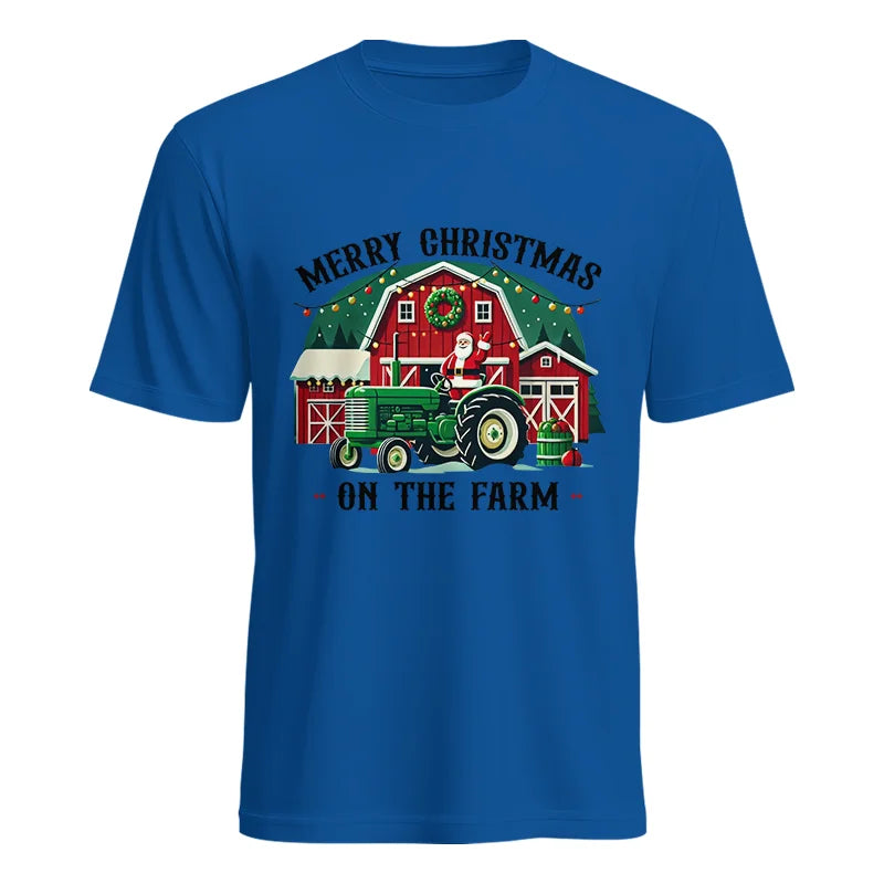 Image of Merry Christmas On The Farm 1 - Unisex Heavy Cotton Tee