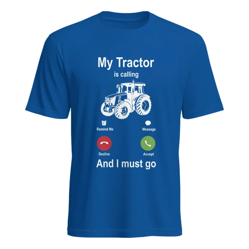 My Tractor Is Calling - Unisex Heavy Cotton Tee