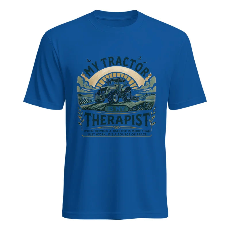 My Tractor Is My Therapist - Unisex Heavy Cotton Tee