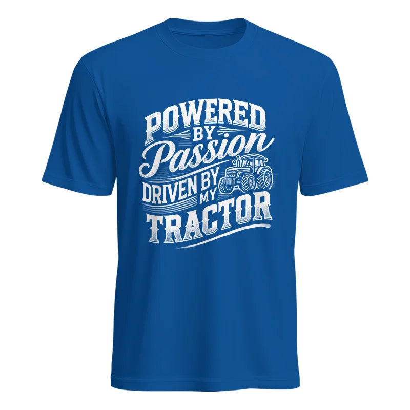 Image of Powered By Passion Driven By My Tractor 2 - Unisex Heavy Cotton Tee