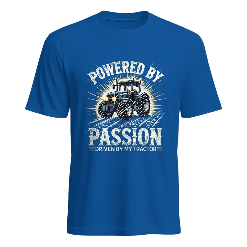 Powered By Passion Driven By My Tractor - Unisex Heavy Cotton Tee