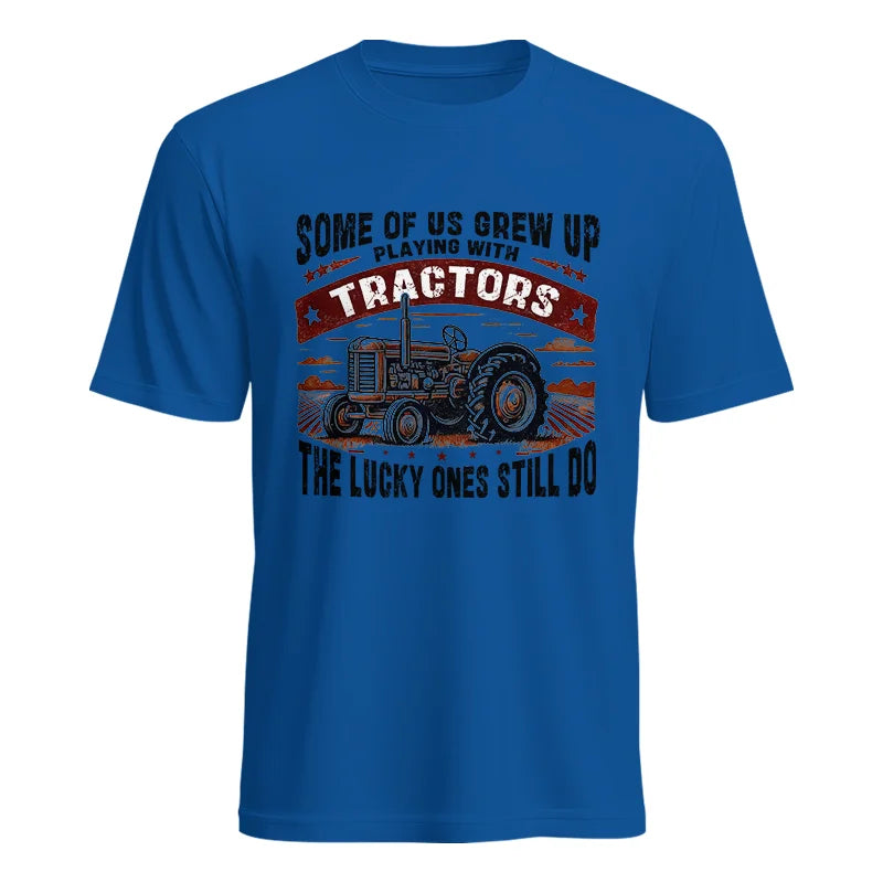 Image of Some Of Us Grew Up Playing With Tractors 2 - Unisex Heavy Cotton Tee