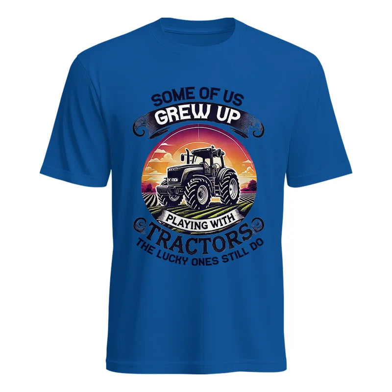 Some Of Us Grew Up Playing With Tractors 4 - Unisex Heavy Cotton Tee