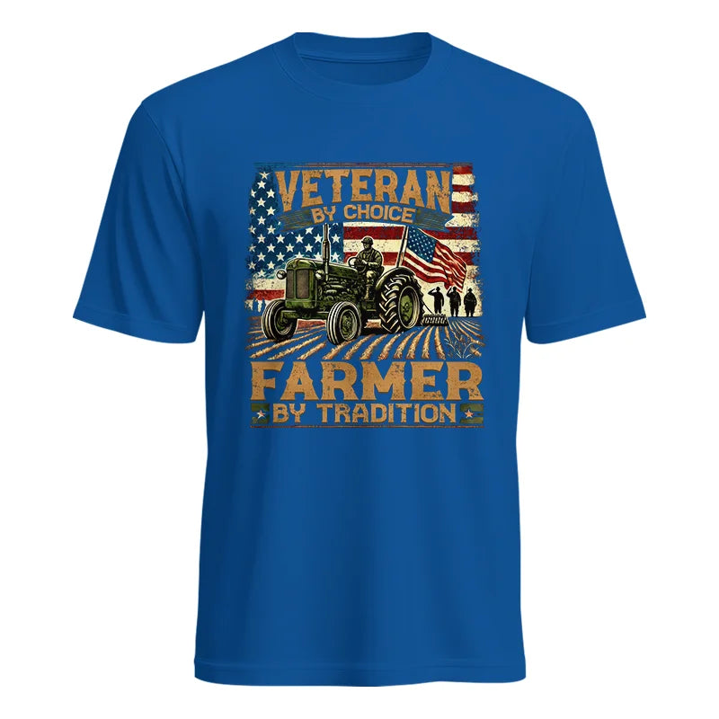 Image of Veteran Farmer Veteran By Choice_Farmer By Tradition - Unisex Heavy Cotton Tee