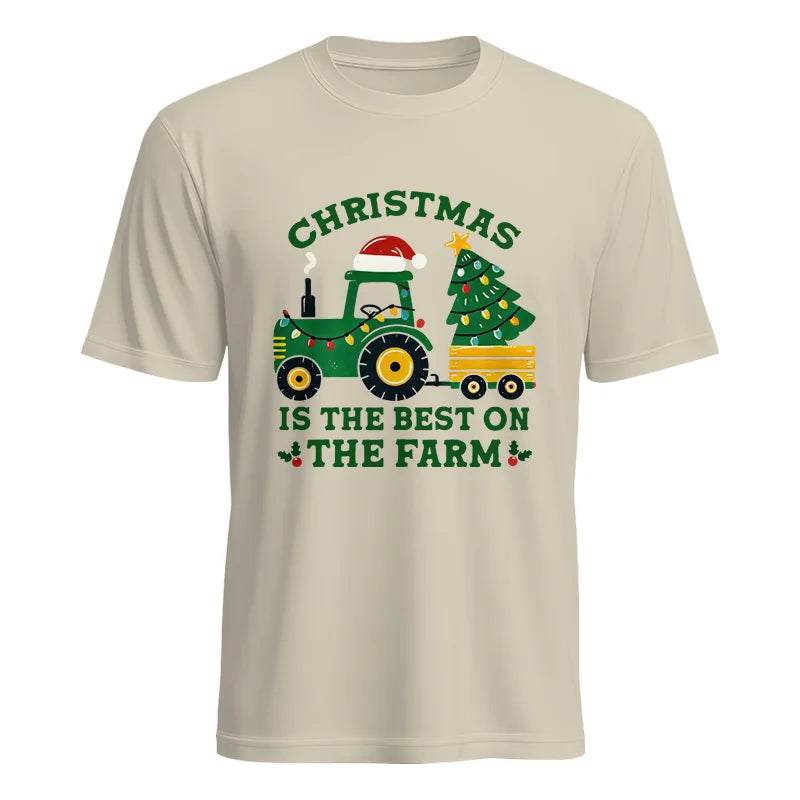 Christmas Is The Best On The Farm - Unisex Heavy Cotton Tee