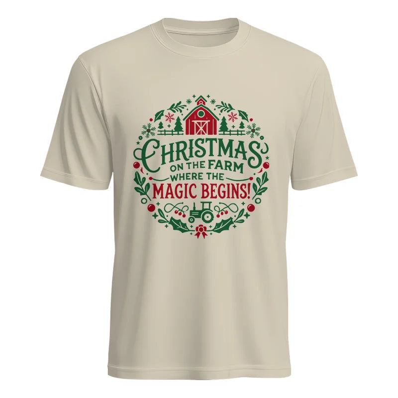 Christmas on the Farm Where the Magic Begins! 2 - Unisex Heavy Cotton Tee