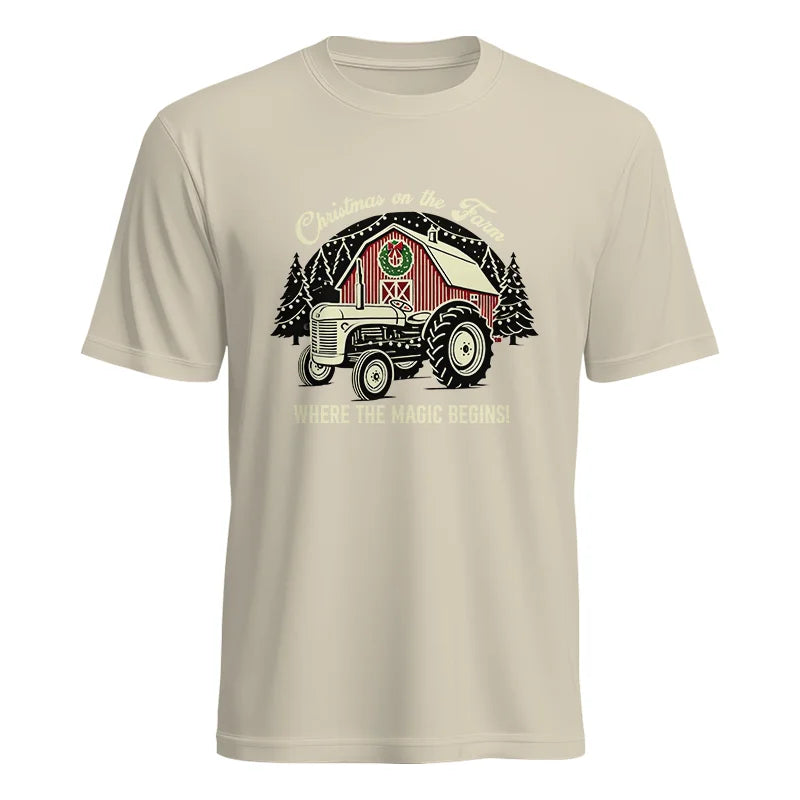 Christmas on the Farm Where the Magic Begins! 3 - Unisex Heavy Cotton Tee