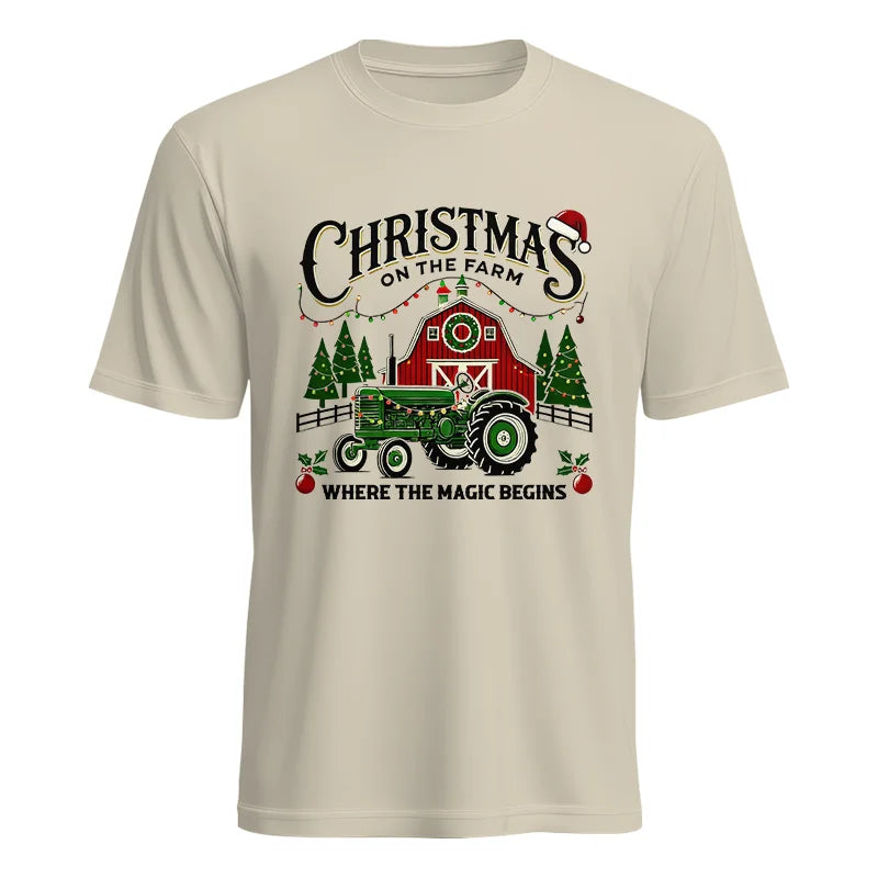 Image of Christmas on the Farm Where the Magic Begins! 5 - Unisex Heavy Cotton Tee