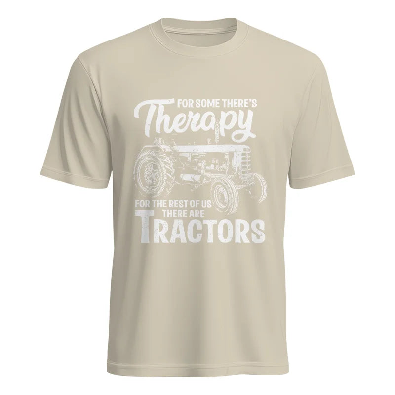 Funny Farmer Therapy Vintage Tractor Lover - Unisex Heavy Cotton Tee