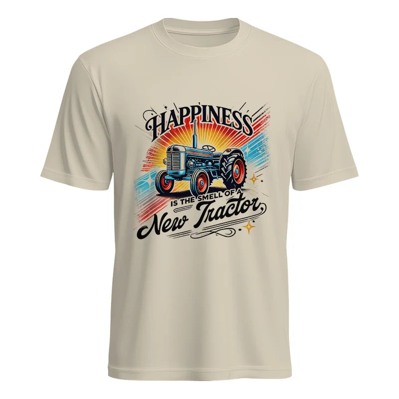 Happiness Is The Smell Of A New Tractor - Unisex Heavy Cotton Tee